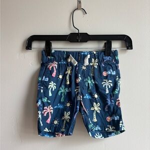 H&M Toddler Tropical Palm Print Shorts 2T Summer Beach Resortcore Vacation